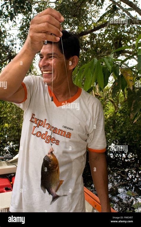 Piranha fishing Amazon
