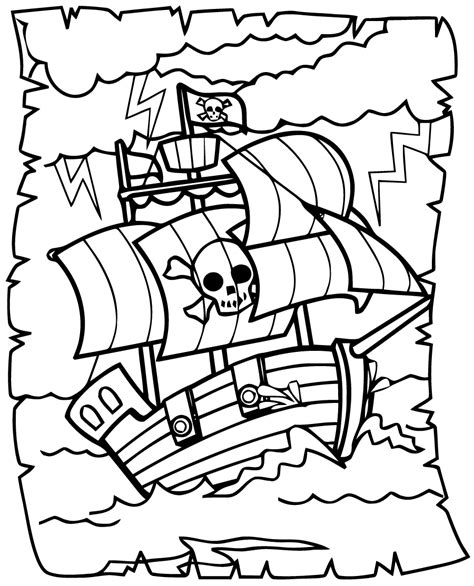 Pirate Coloring Pages Printable