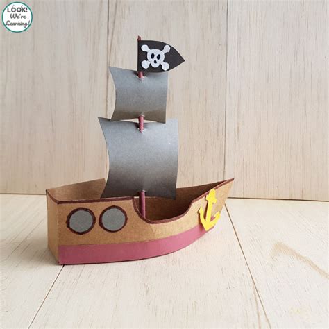 Pirate Ship Craft Template