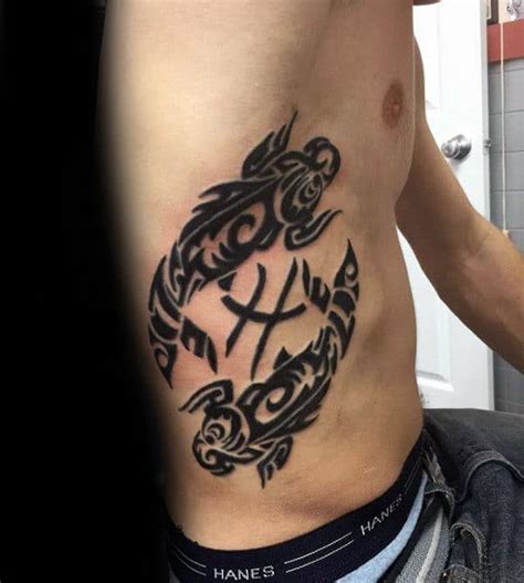 60 Pisces Tattoos For Men Astrology Ink Design Ideas