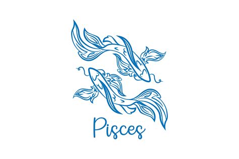Unlock the Mysteries of the Ocean with Pisces Fish SVG: Dive into the Beauty and Grace of Astrology's Water Sign!
