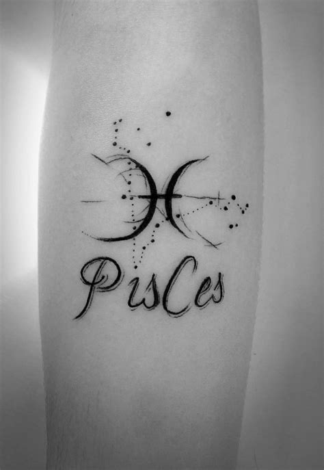 Pisces Star Sign Tattoo