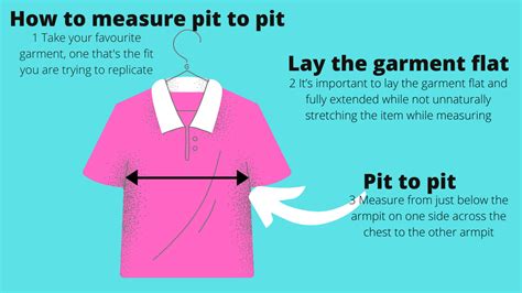 Pit To Pit Measurement Chart