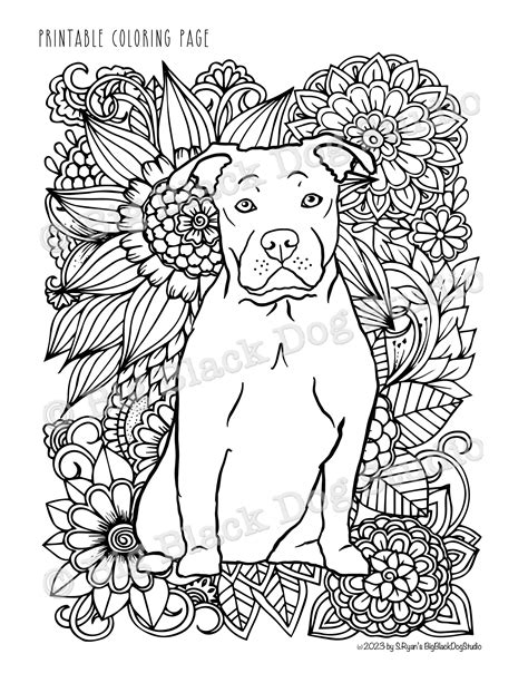 Pitbull Coloring Pages