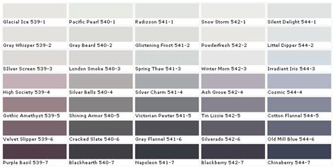 Pittsburgh Paint Grey Colors