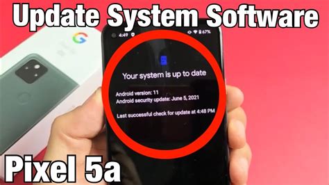 Pixel 5a software