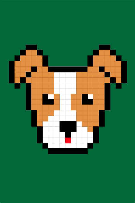 Pixel Dog Face