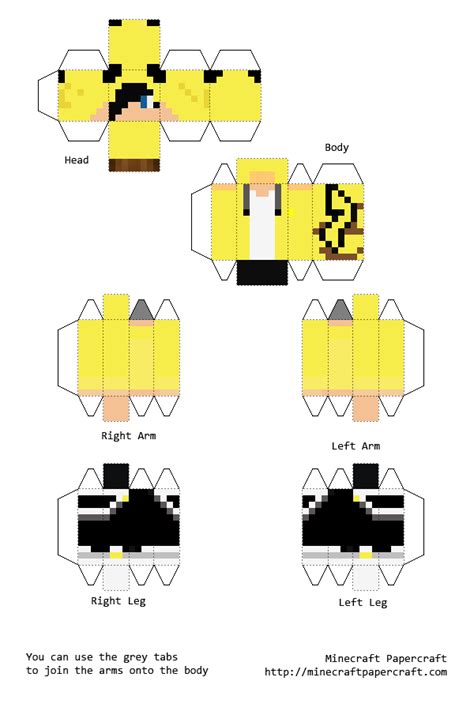 Pixel Papercraft Boy