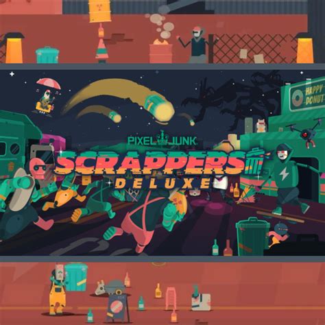 PixelJunk Scrappers Deluxe il gioco le squadre di robot netturbini