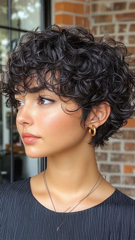 Pixie Cut with Curls