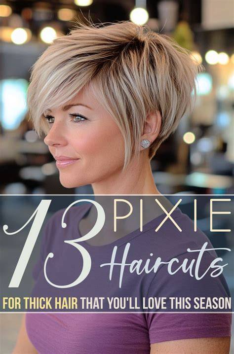 Cute Short Thick Pixie Haircut Short Hairstyles Haircuts