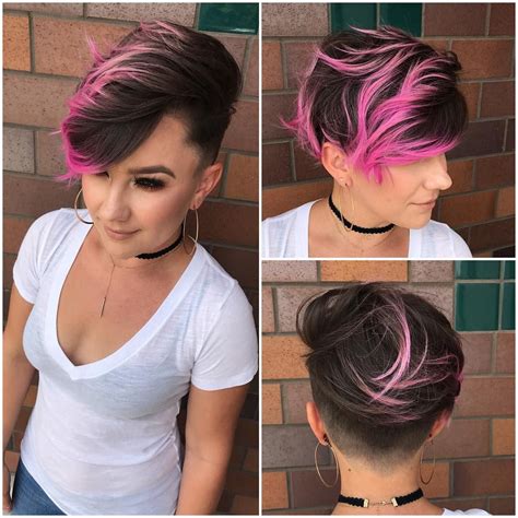 Pixie Pink Hair Highlights