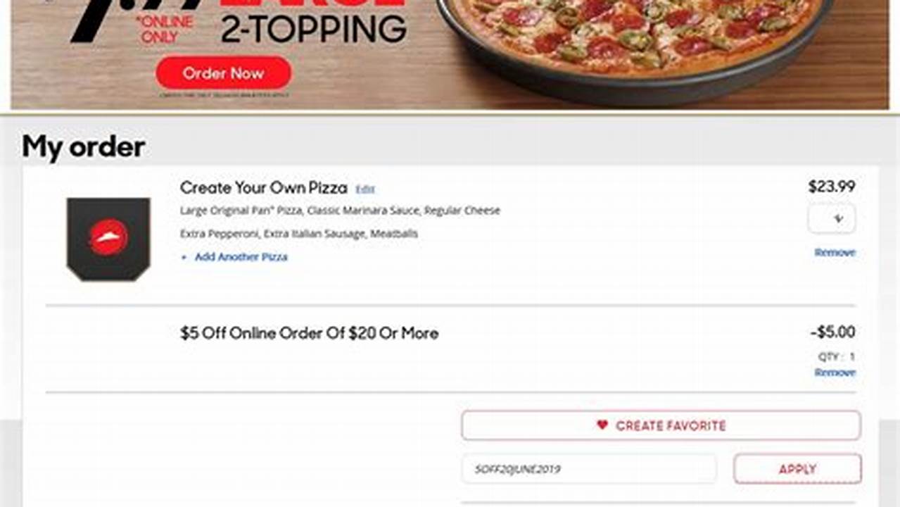Pizza Hut Coupon Code July 2025 Promo Code
