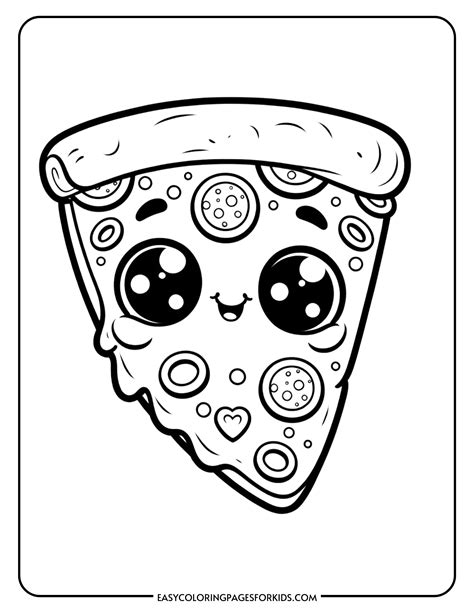 Pizza Coloring Pages