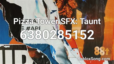 Pizza Tower SFX - Pizza face Roblox ID - Roblox music codes