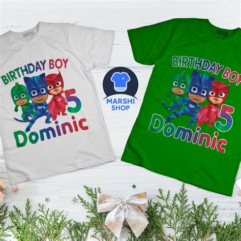 Pj Mask Birthday Shirt