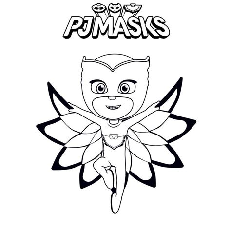 Pj Masks Eulette Ausmalbilder
