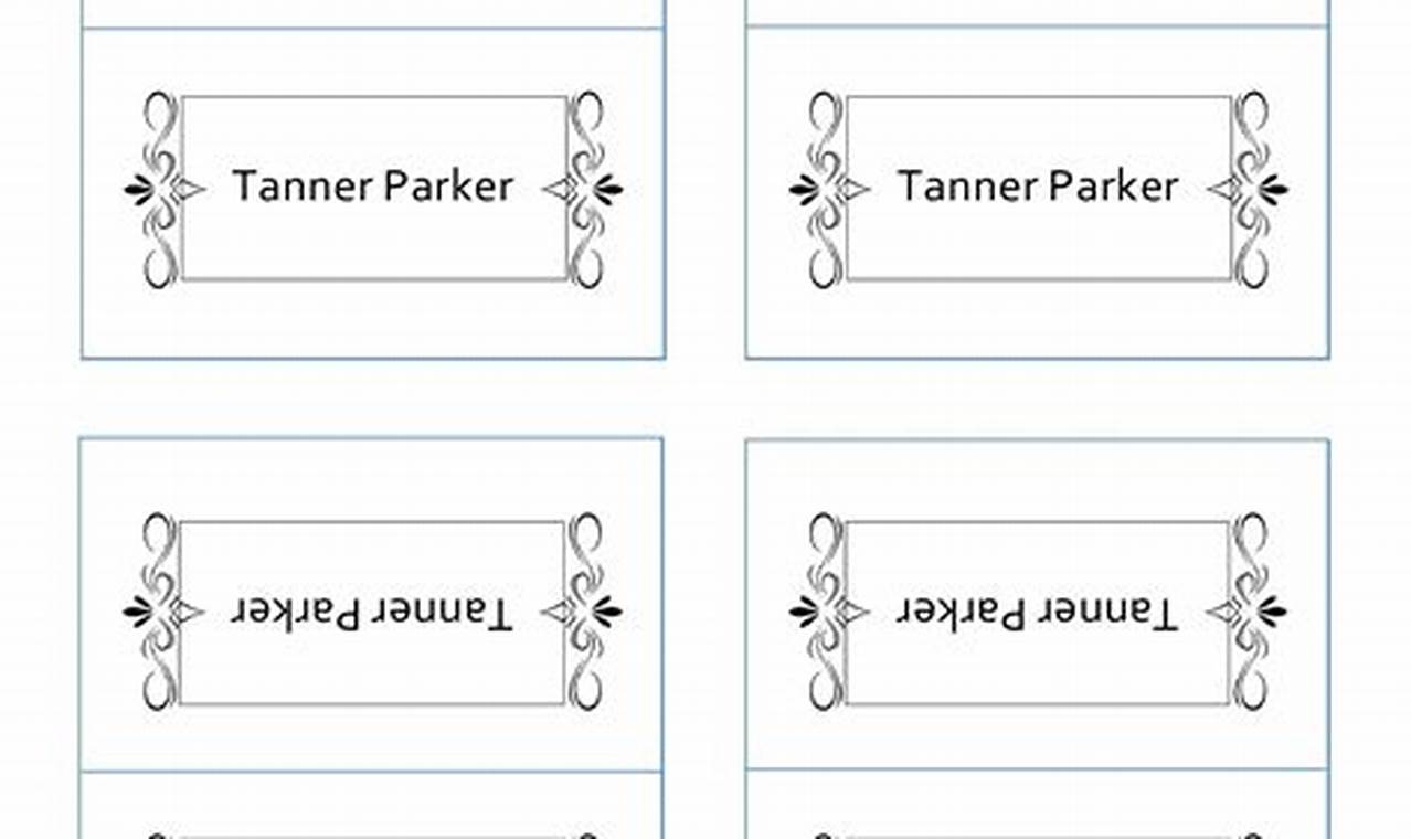 Discover the Ultimate Guide to Place Card Templates: Elevate Your Events