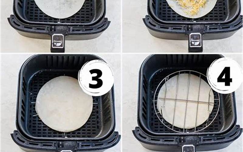 Place Quesadilla In Air Fryer