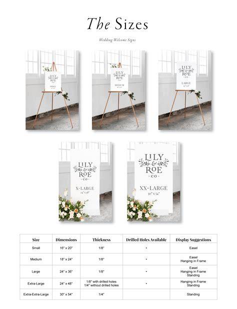 Placement of Wedding Signs