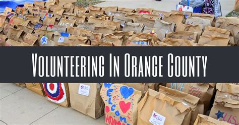 Places To Volunteer Orange County
