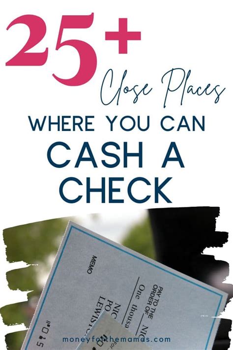 Places Where I Can Cash My Check