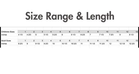 Plae Shoes Size Chart