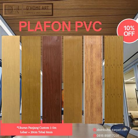 Plafon PVC Golden Motif Kayu