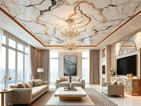 Plafon PVC Motif Marmer