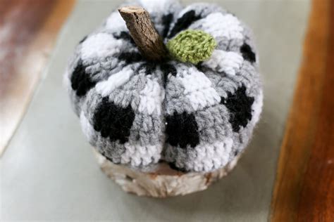 Plaid Pumpkin Crochet