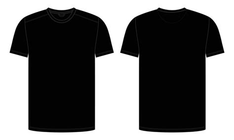 Plain Black Shirt Template