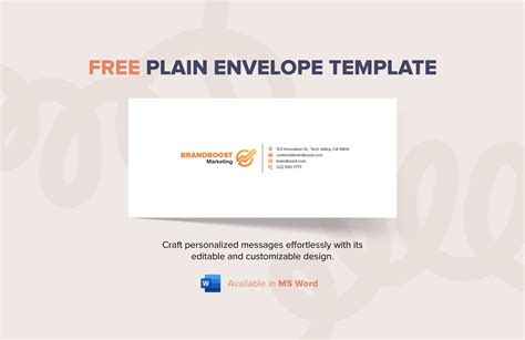 Plain Envelope Template For Word