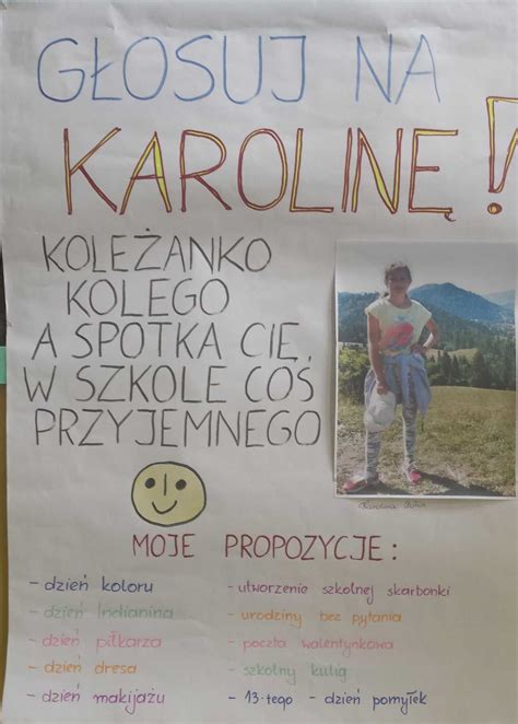 Plakat Na Wybory Do Samorządu Szkolnego