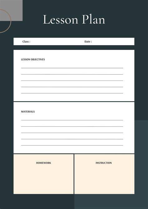 Plan Printable