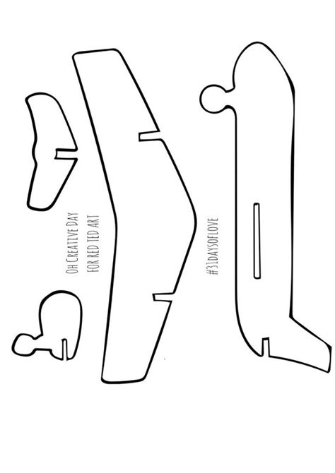Plane Cut Out Template