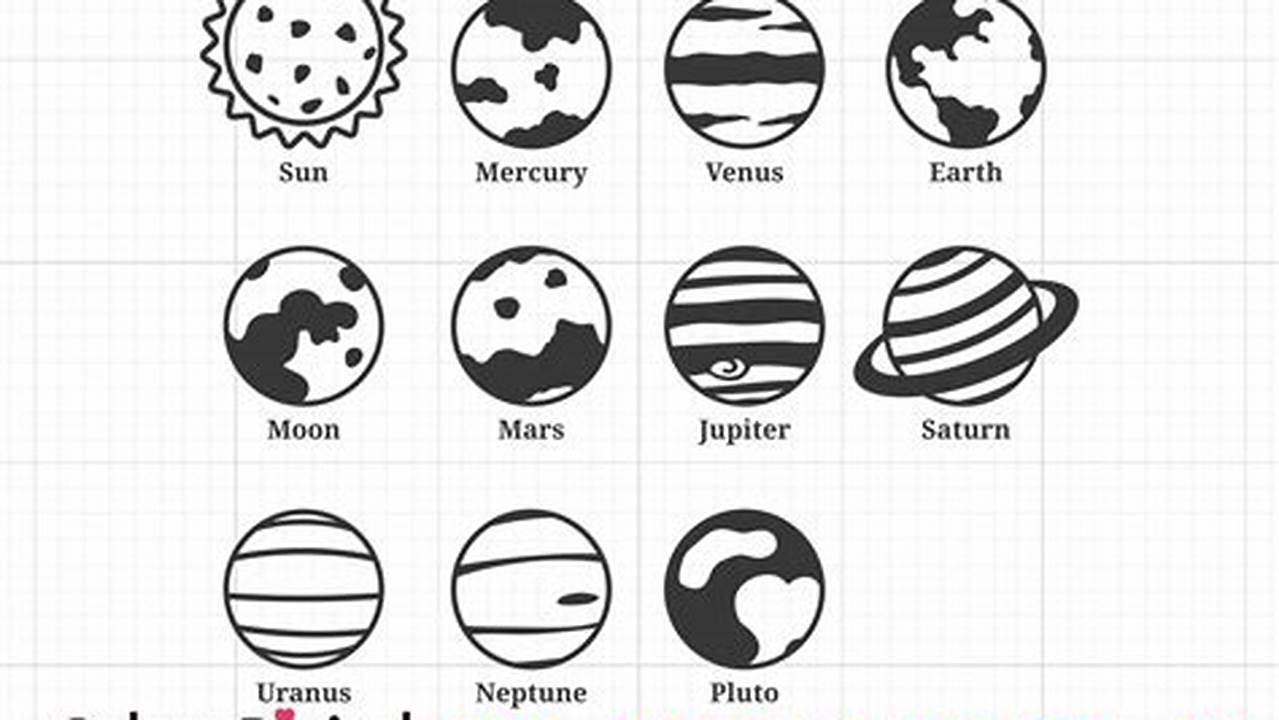 Planetary Comparison, Free SVG Cut Files