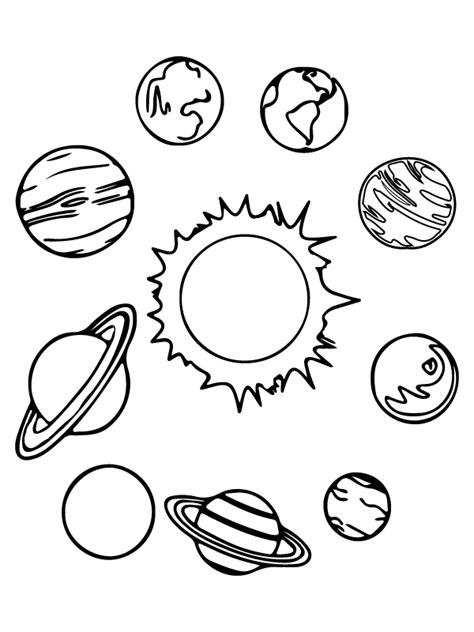 Planets Coloring Pages