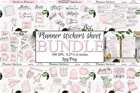 Download Planner Sticker Bundles Printable PNG Crafts