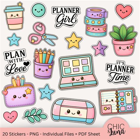 Download Planner Sticker Bundles Printable PNG Cut Files