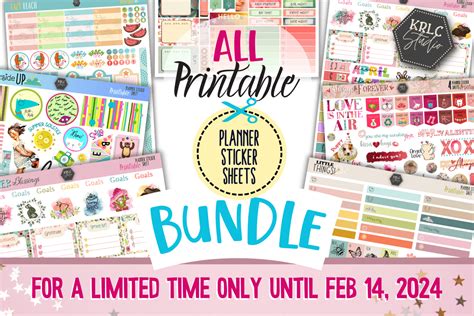 Download Planner Sticker Bundles Printable PNG Files