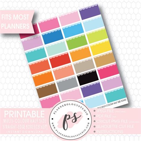 Download Planner Stickers Silhouette DXF Files