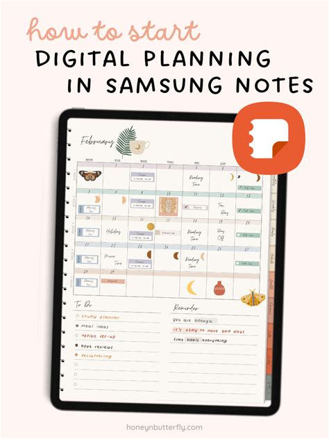 Planner Template Samsung Notes