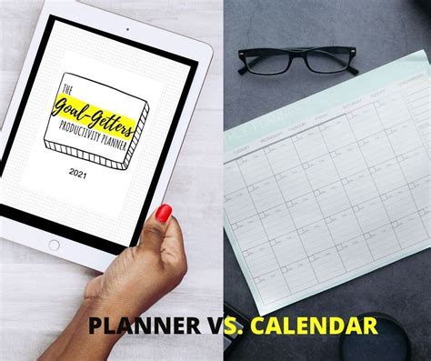 Planner Vs Calendar