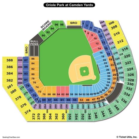 Camden Yards Seating Chart With Seat Numbers Matttroy