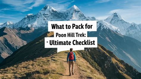 Planning Checklist Poon Hill Trek