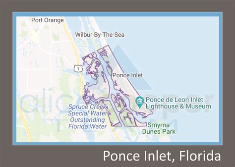 Planning Dining with a Ponce Inlet Florida Map