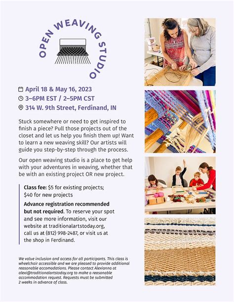 Planning Weaving Studio Visit