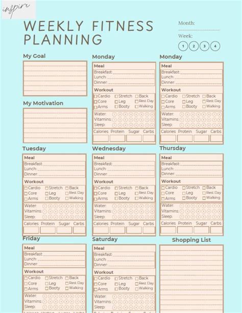 Planning Workouts