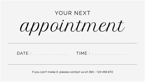 Planning Your Next Appointment