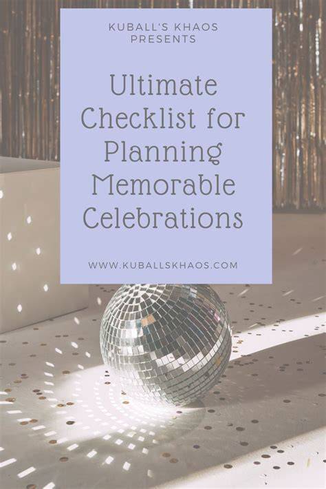Planning a Memorable Celebration